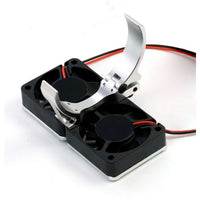 Power Hobby 1/8 Aluminum Heatsink 40mm Dual High Speed Cooling Fans