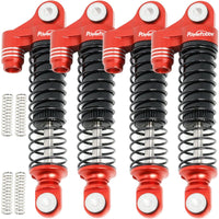 Power Hobby Aluminum 51mm Long Travel Shocks, Red, for Traxxas TRX-4M