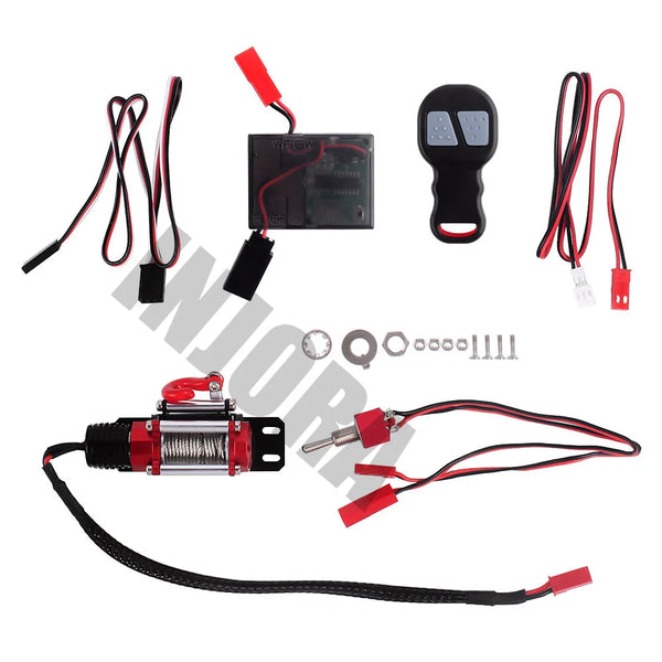 INJORA Metal Winch With Wireless Remote Controller For 1/10 RC Crawler