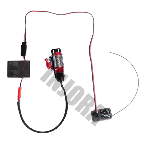INJORA Metal Winch With Wireless Remote Controller For 1/10 RC Crawler