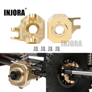 INJORA 2PCS Brass AR44 Front Steering Knuckles For SCX10 II 90046