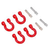 Injora  Metal Trailer Tow Hook Accessories for 1/10 RC Crawler