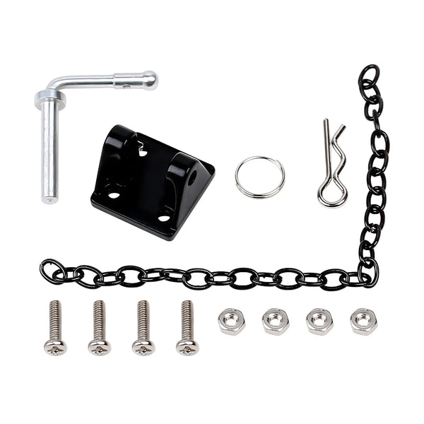 INJORA Metal Trailer Tow Hook Accessories for 1/10 RC Crawler - YQA-04BK