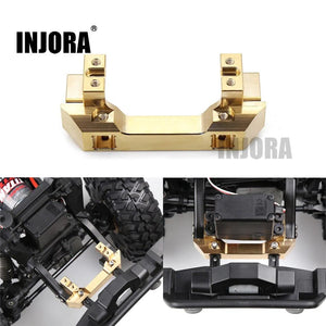 INJORA Brass Front Bumper Mount Servo Stand for Traxxas TRX-4