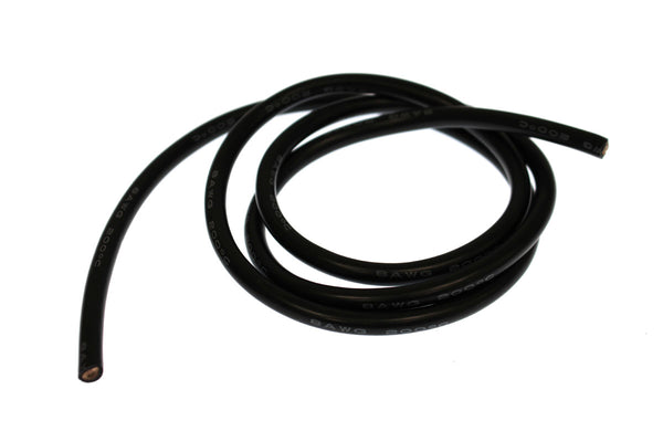 Racers Edge 8 Gauge Silicone Wire, 3' Black