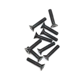 RCE3170 Aluminum Alloy Flat Head Screw 3x14mm Black (10pcs)