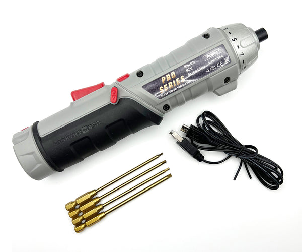 Racers Edge Cordless Drill with Clutch & Metric Tip Set