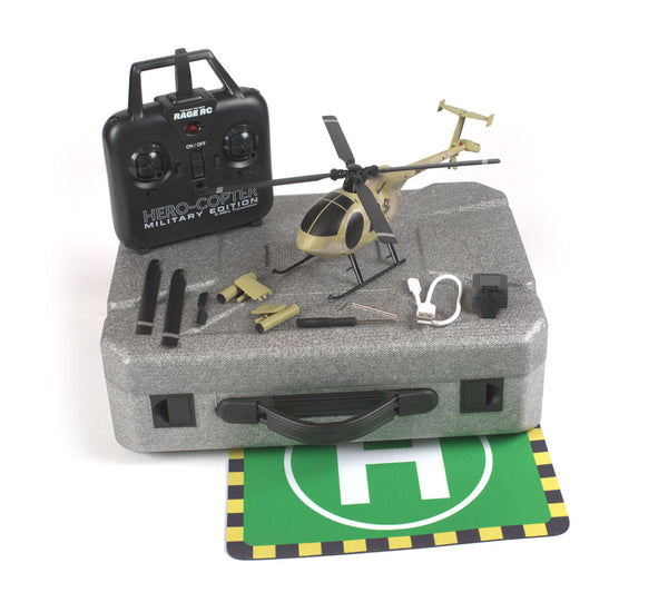 Rage Hero-Copter 4-Blade RTF Military Helicopter Army Edition