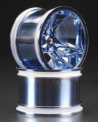 RPM Monster Clawz Blue Chrome Wheels (For T-Maxx & E-Maxx)