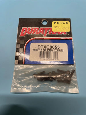 DuraTrax Socket HD Cap Screw 3x12mm (10)