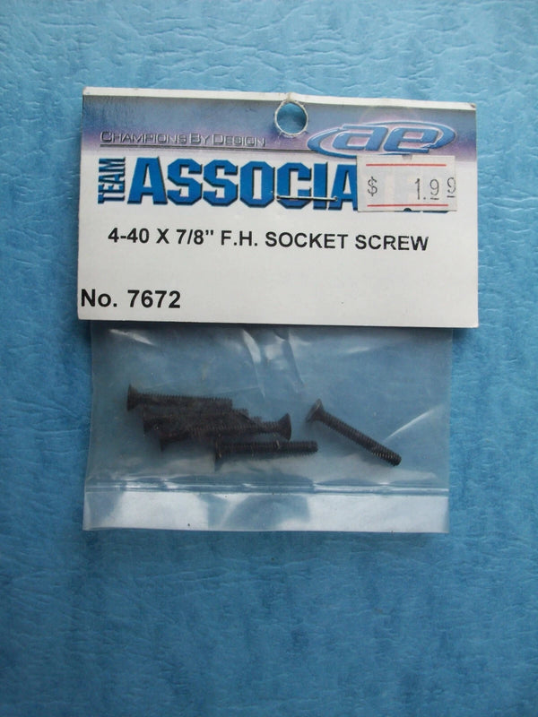 Team Associated 4-40 X 7/8" F. H. Socket Screw