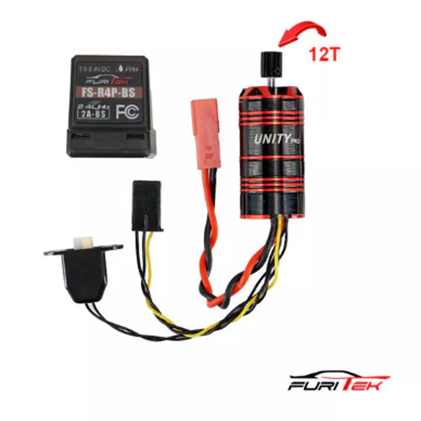 Furitek UNITY PRO 2-in-1 Micro FOC Brushless System (3500kV) For Traxxas® TRX-4M