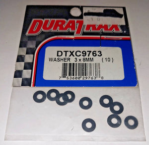 DuraTrax Washer 3 X 8mm 10 pcs