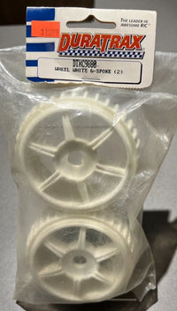DuraTrax Wheel White 6-Spoke (2)