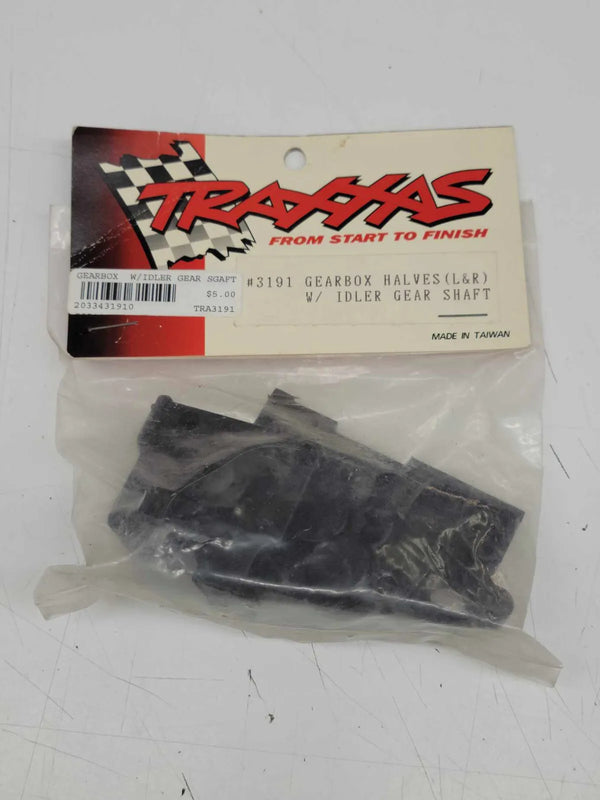 Traxxas Gearbox Halves (L&R) w/Idler Gear Shaft