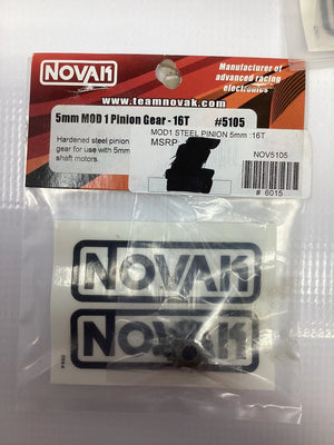 Novak 5mm MOD 1 Steel Pinion Gear-16T