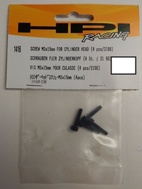 HPI Screw M3X15MM (For Cylinder Head) 4PCS/21BB