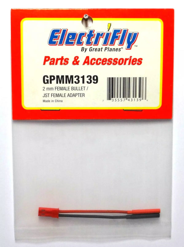 Electrifly 2mm Female Bullet/jst Female Adapter