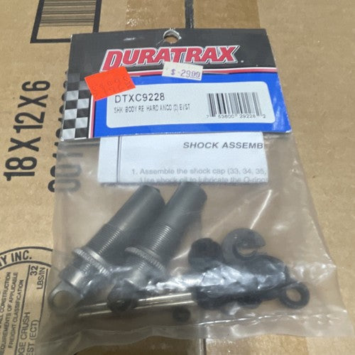 Duratrax Shock Body Set Hard Anodized 1:10 RC Cars Trucks Motorcycles
