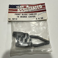 Team Associate RC10 Front Carrier block, 10deg Caster, NOS
