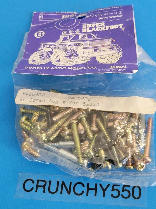 Tamiya Super Blackfoot Screw Bag B OEM Japan 1992 Old Stock RC