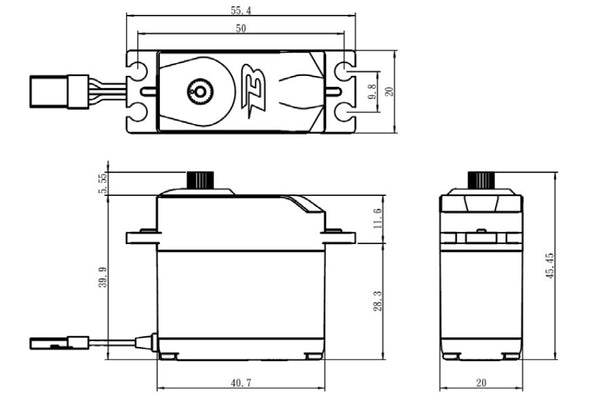 Budget Analog Servo .14/6kg-cm @6v Standard Size,Plastic Gear