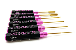 Racers Edge Breast Cancer Awareness 6-Piece Hex & Nut Driver Set