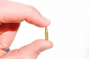 GoatGuns Mini AR Dummy Brass Rounds, for AR15 Models