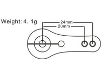 SRT RC 25T Servo Horn