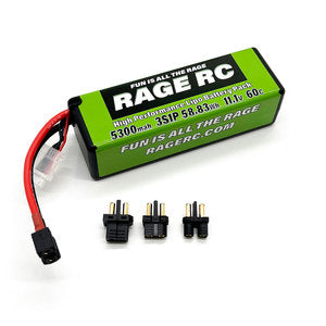 Rage RC 5300mAh 3S 11.1V 60C Hard Case