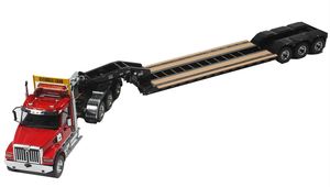 DieCast Masters 1/16 Scale Western Star 49X SFFA Tridem Axle Heavy Haul Tractor with Gooseneck Lowboy Trailer, RTR