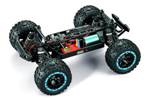 Blackzon Slyder MT Turbo 1/16 4WD 2S Brushless Monster Truck - Blue