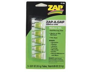 Zap-A-Gap Single Use Tube,1/2g Card