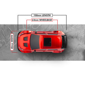 Blackzon Myte D 1/43 Drift Car - Red