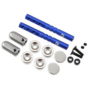 Power Hobby Magnetic Realistic Body Mounts Blue, for 1/10 Car/Crawlers
