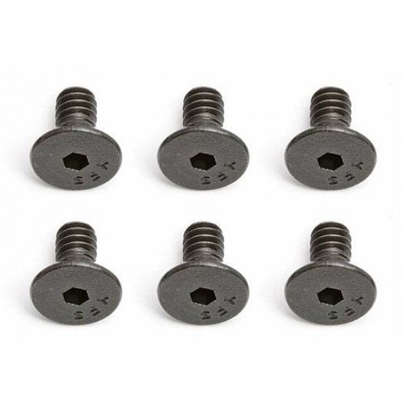 Team Associated Screws 4-40 X 1/4 Flat Head Socket Screws (6)