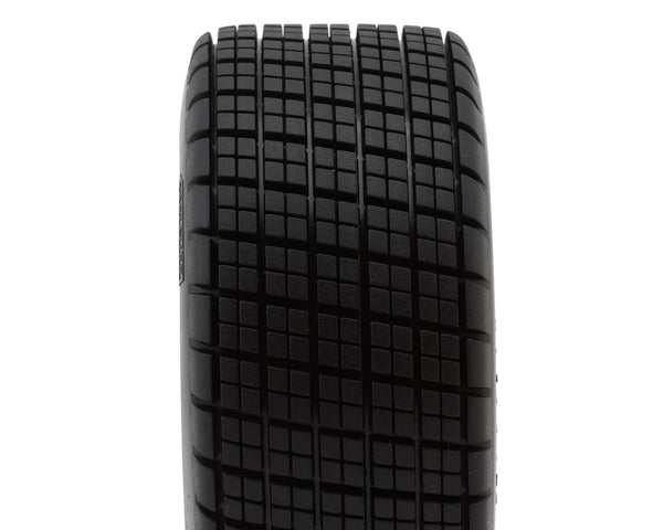 Traxxas Slash® Modified Hoosier® Dual Profile 2.2/3.0" Pre-Mounted Dirt Oval Tires (Grey) (2) (Rear) w/High-Density Foam Inserts