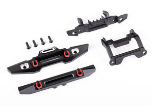 Traxxas bumper, front (1), rear (1), d-rings, bumper mounts (front & rear)