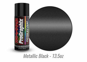 Traxxas body paint, metallic black 13.5oz