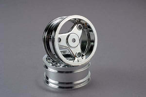 Traxxas Wheels, chrome, three-spoke (2).