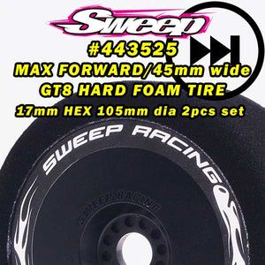 Sweep Max Forward Hard Foam Tire for GT8 17mm HEX 2pcs set