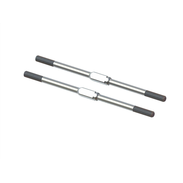 Arrma Steel Turnbuckle, M4x95mm Silver (2): EXB