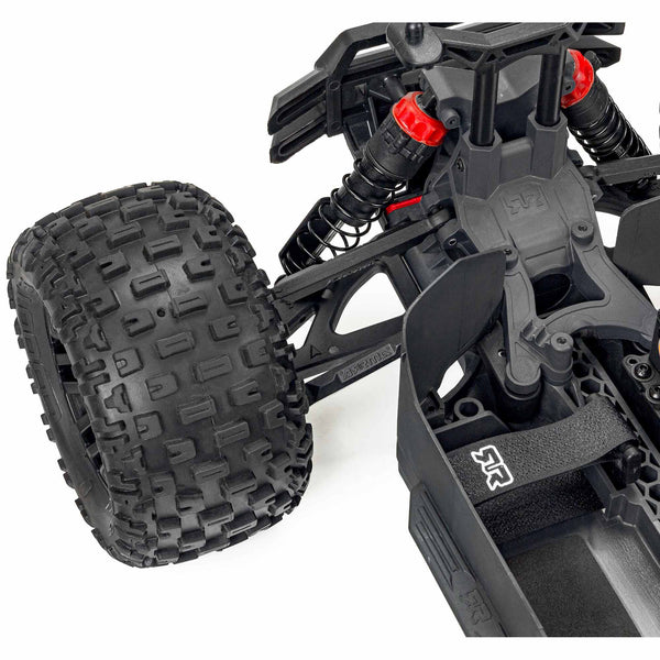 ARA4102SV4T1 1/10 GRANITE 4X2 BOOST MEGA 550 Brushed Monster Truck RTR with Battery & Charger, Orange