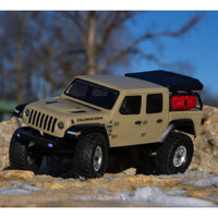 AXI00005T1 1/24 SCX24 Jeep JT Gladiator 4WD Rock Crawler Brushed RTR, Beige