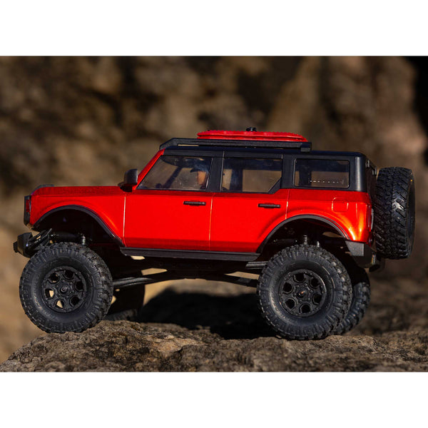 Axial 1/24 SCX24 2021 Ford Bronco 4WD Truck Brushed RTR, Red