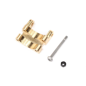 Axial Rear Upper Link Mount, Brass: SCX24