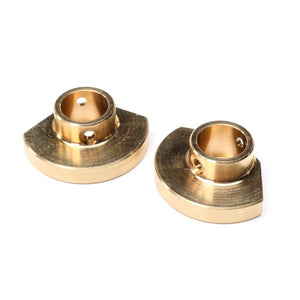 Axial Brass Rear Axle Tube Caps, L/R (30g): PRO