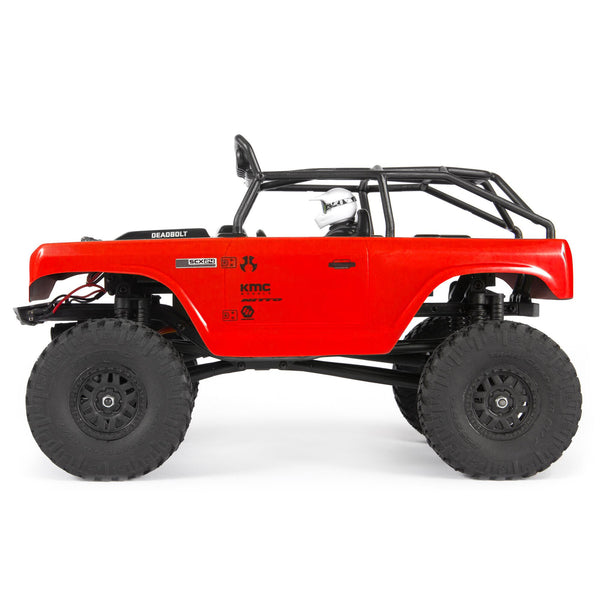 Axial 1/24 SCX24 Deadbolt 4WD Rock Crawler Brushed RTR, Red