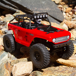 AXI90081T1 1/24 SCX24 Deadbolt 4WD Rock Crawler Brushed RTR, Red