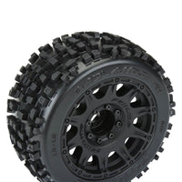 Pro-Line 1/8 Badlands F/R 3.8" MT Tires Mounted 17mm Blk Raid (2)